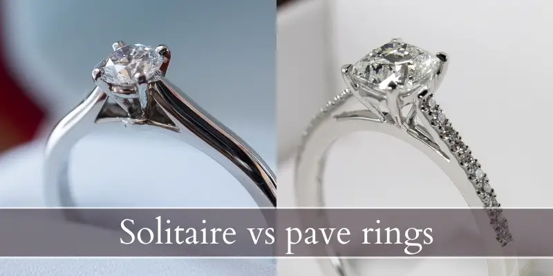 solitaire pave ring