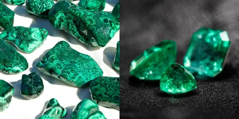 Read more about the article Malachite VS Emerald – 5 Key Differences That Set Them Apart